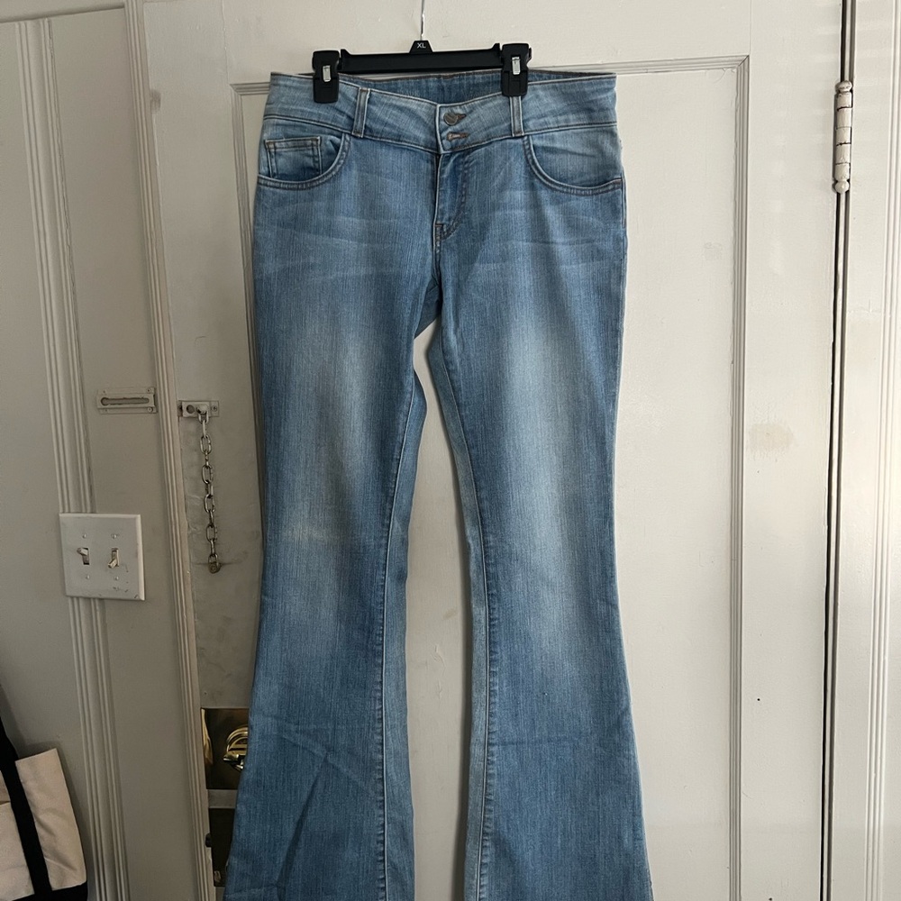 Vans Light Blue Flare Jeans for Women